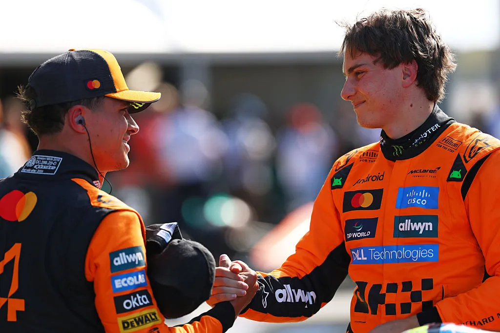 Piastri y Norris le dieron el campeonato de constructores a McLaren, ahora van por el de pilotos. (Getty)