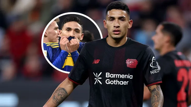 Equi Fernández le dio la camiseta que usó contra Union Berlin a un hincha de Boca que estaba en el BayArena.