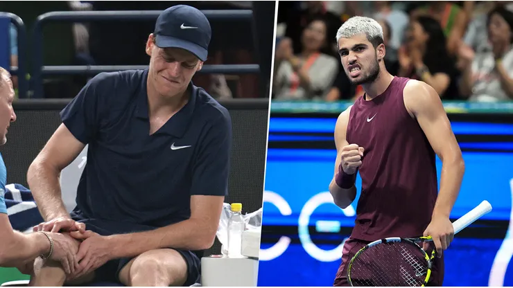 Jannik Sinner y Carlos Alcaraz, los mejores tenistas del mundo.