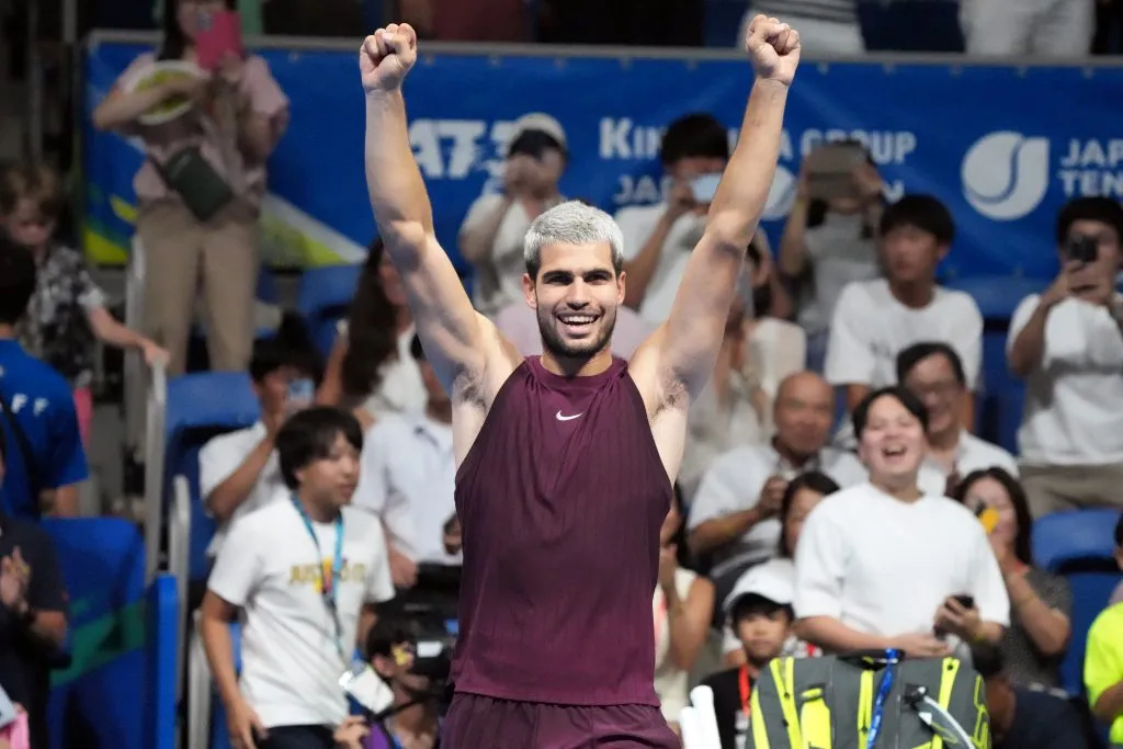 Carlos Alcaraz, tenista español y actual número uno del mundo. (Getty Images)