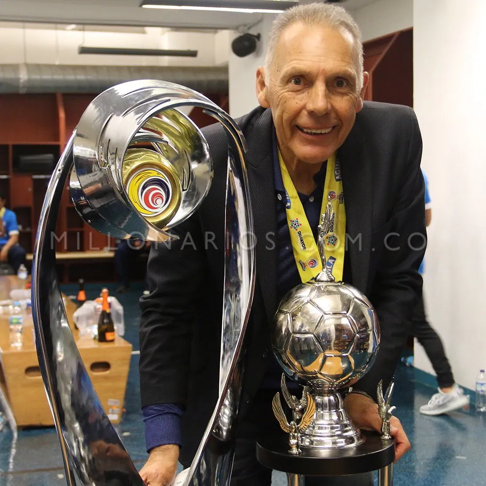 Miguel Ángel Russo, campeón en Millonarios. (Prensa Millonarios).
