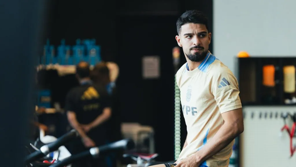 José Manuel López, delantero de la Selección Argentina. (Prensa AFA)