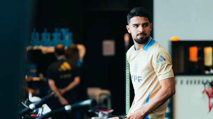 José Manuel López, delantero de la Selección Argentina.