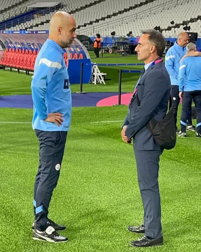 Guardiola y Latorre. (Foto: @dflatorre).