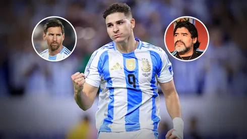 Julián Álvarez eligió entre Lionel Messi y Diego Armando Maradona.