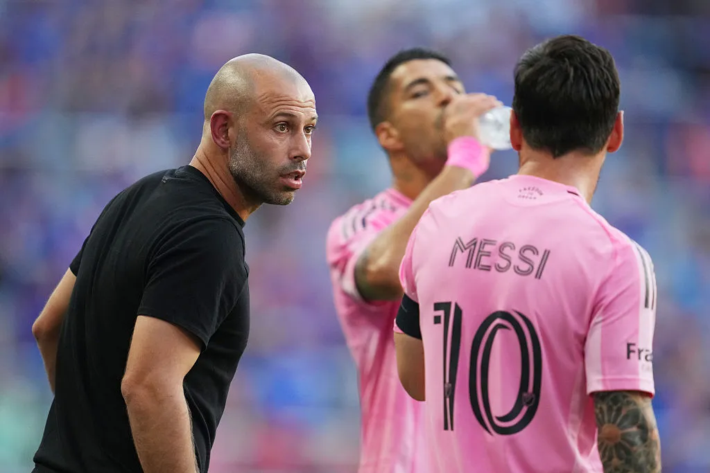 Mascherano no había descartado la presencia de Messi con Inter Miami a pesar de que el capitán argentino se había entrenado toda la semana con la Selección y no con el resto del club. (Getty)