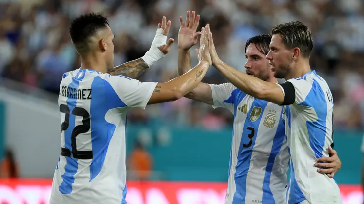 Giovanni Lo Celso marcó el primer gol de Argentina ante Venezuela.