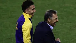 Carlos Tevez y Miguel Ángel Russo, cuando coincidieron en Boca.