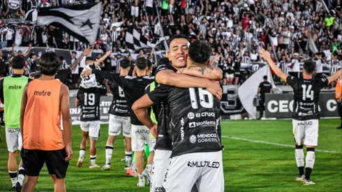 Los festejos de Gimnasia de Mendoza tras conseguir el ascenso a Primera División.