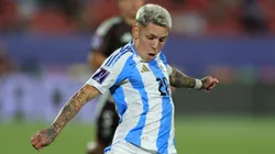 Gianluca Prestianni, el mejor de Argentina en la final del Mundial Sub 20 ante Marruecos.