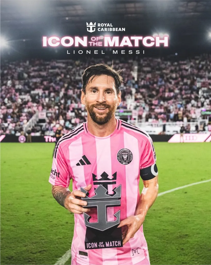 Lionel Messi fue elegido como el mejor jugador del partido entre Inter Miami y Atlanta United. (Foto de Inter Miami en X).