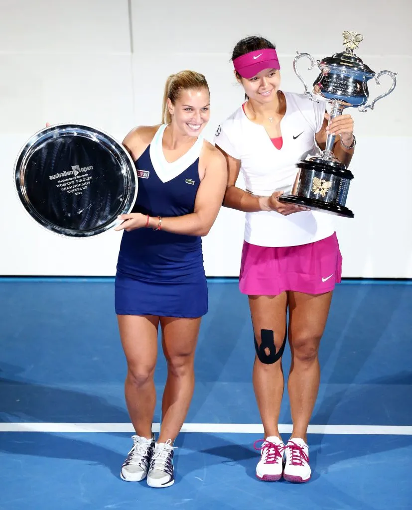 Cibulkova y Li Na tras la final del Abierto de Australia 2014. (Foto: Getty).