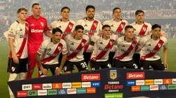 Los once titulares de River ante Sarmiento.