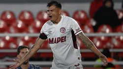Walter Bou, autor del gol de Lanús ante Independiente por el Torneo Clausura 2025.