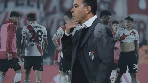 Gallardo, preocupado. River no encuentra el rumbo.