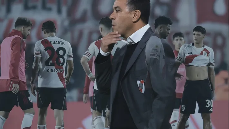 Gallardo, preocupado. River no encuentra el rumbo.