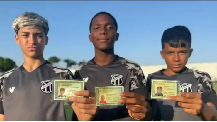 Messi, Iniesta y Neymar, el nombre del trío de las inferiores de Ceará de Brasil.