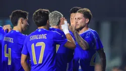 Argentina celebra un gol frente a Puerto Rico.