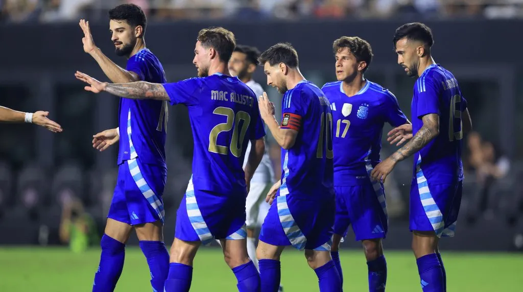 La Selección Argentina goleó a Puerto Rico en Miami. (Getty Images)