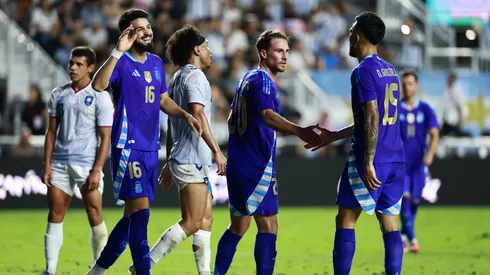 Argentina en el amistoso ante Puerto Rico.
