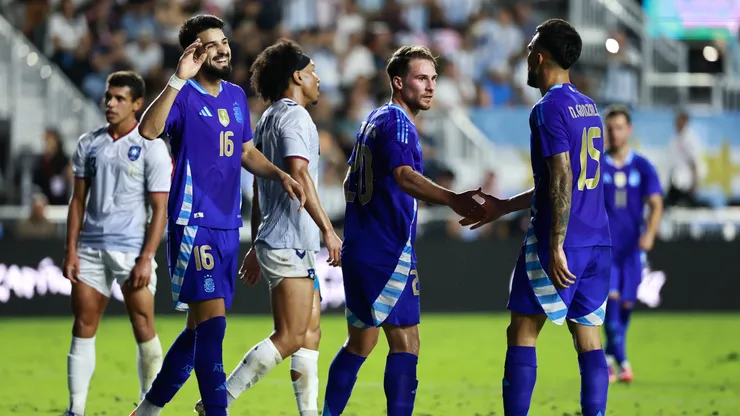 Argentina en el amistoso ante Puerto Rico.