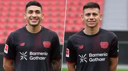 Equi Fernández y Diablito Echeverri, compañeros en Bayer Leverkusen.