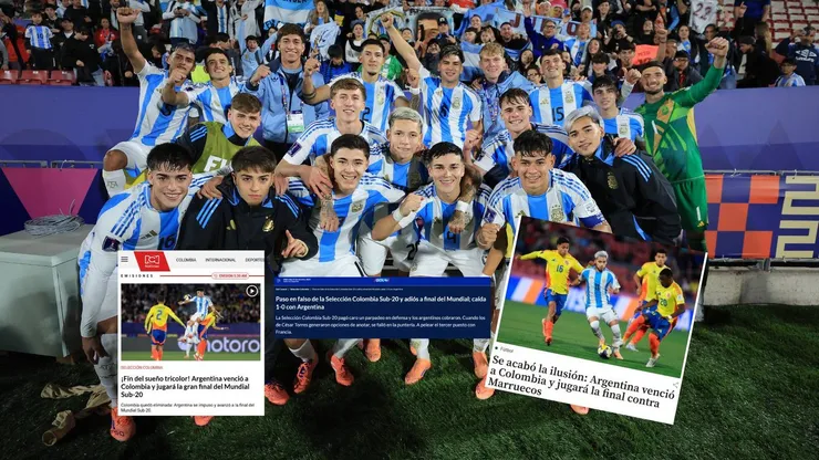 Los medios colombianos expresaron su tristeza por la derrota del Sub 20 con Argentina en la Semifinal del Mundial.