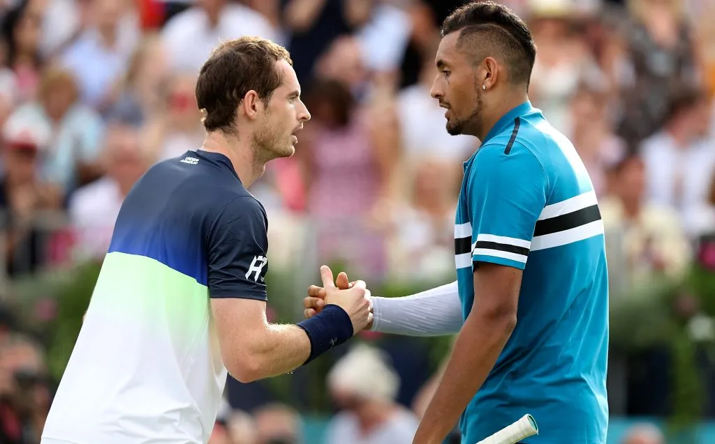 Murray y Kyrgios en 2018. (Foto: Getty).