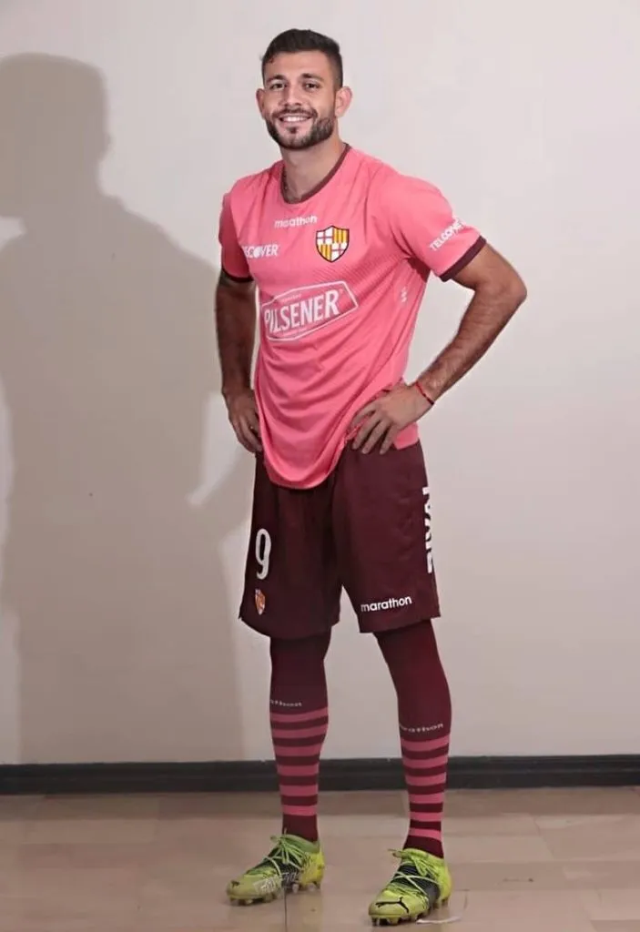 Ian Puleio en su paso por el fútbol de Ecuador. (Archivo personal).