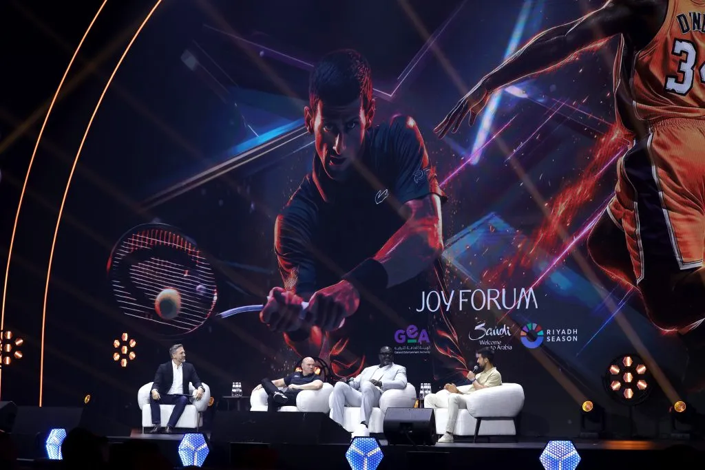 Novak Djokovic, en el Joy Forum de Riad.