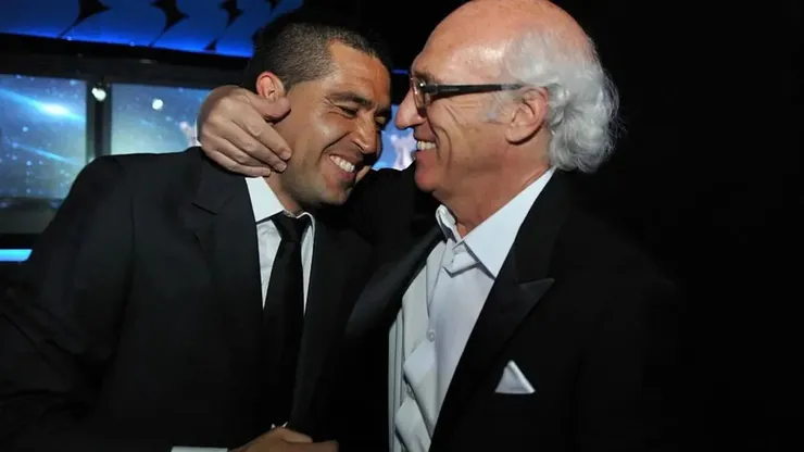 Juan Román Riquelme y Carlos Bianchi, ídolos de Boca Juniors.