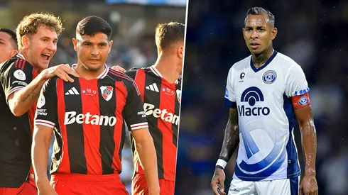Maximiliano Salas y Sebastián Villa, delanteros de River e Independiente Rivadavia.