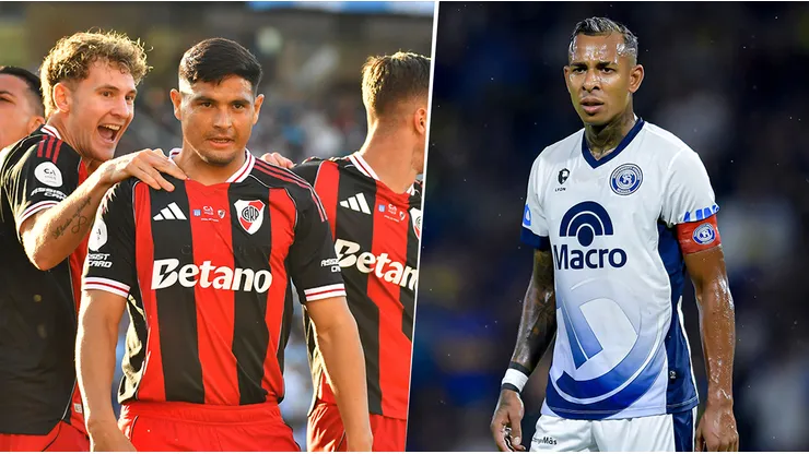 Maximiliano Salas y Sebastián Villa, delanteros de River e Independiente Rivadavia.