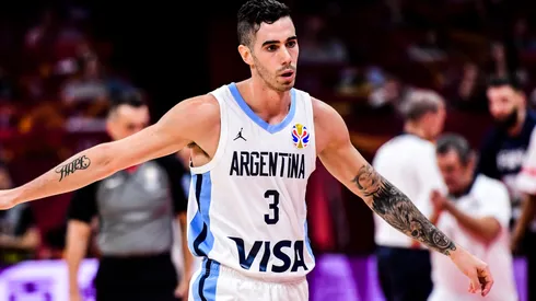 Luca Vildoza, basquetbolista argentino en su etapa en la selección.