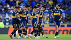 El equipo de Boca en La Bombonera.
