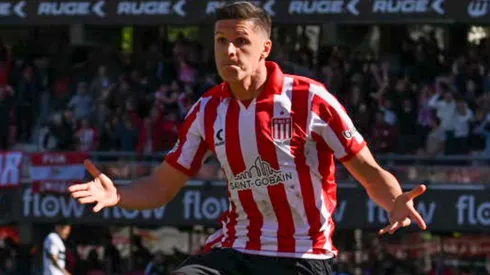 Guido Carrillo, autor del segundo gol de Estudiantes ante Gimnasia por el Torneo Clausura 2025.