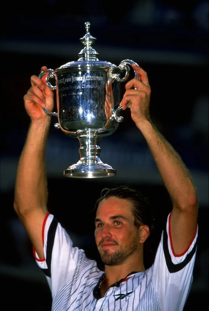 Patrick Rafter celebra el US Open 1998. (Foto: Getty).