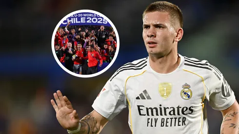 Brahim Díaz, compañero de Franco Mastantuono en el Real Madrid, celebró la victoria de Marruecos en el Mundial Sub 20.