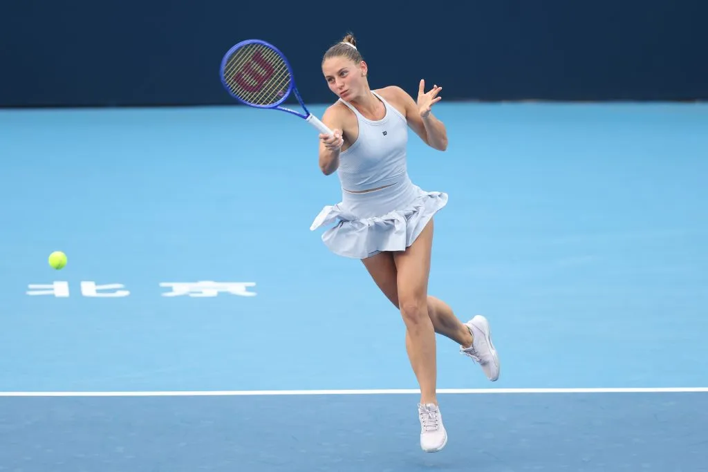 Marta Kostyuk en Beijing, en el tramo final de la temporada. (Foto: Getty).