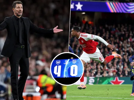 Simeone señaló a Nicolás González tras la derrota del Atlético de Madrid con el Arsenal