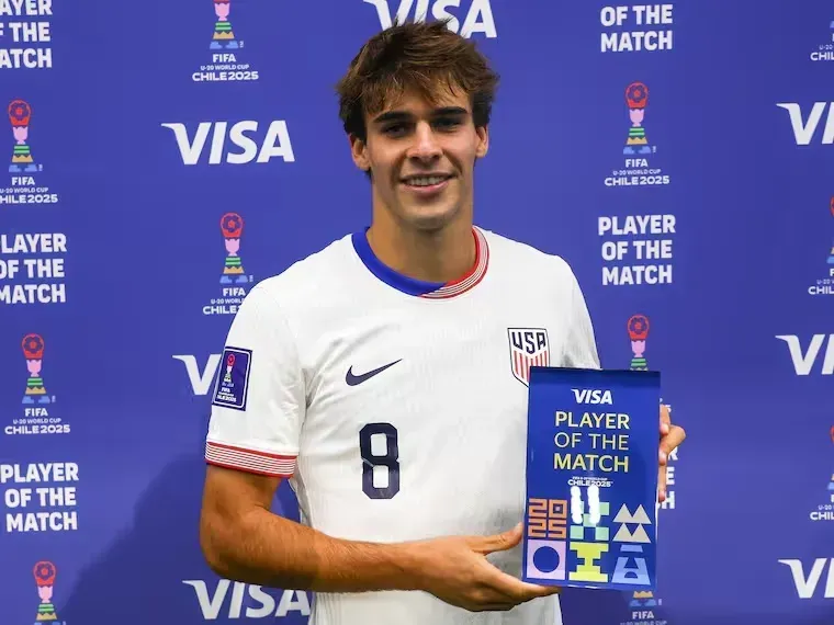 Benjamín Cremaschi, el goleador del Mundial Sub 20 2025.