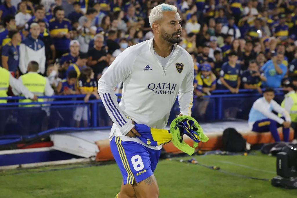 Edwin Cardona en Boca en 2021. (Foto: Getty).