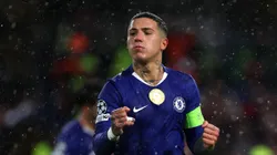 Enzo Fernández celebra su gol ante Ajax.