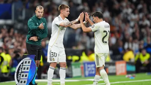 Franco Mastantuono ingresó en el segundo tiempo.