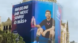 Messi presentó su bebida energética en Barcelona.