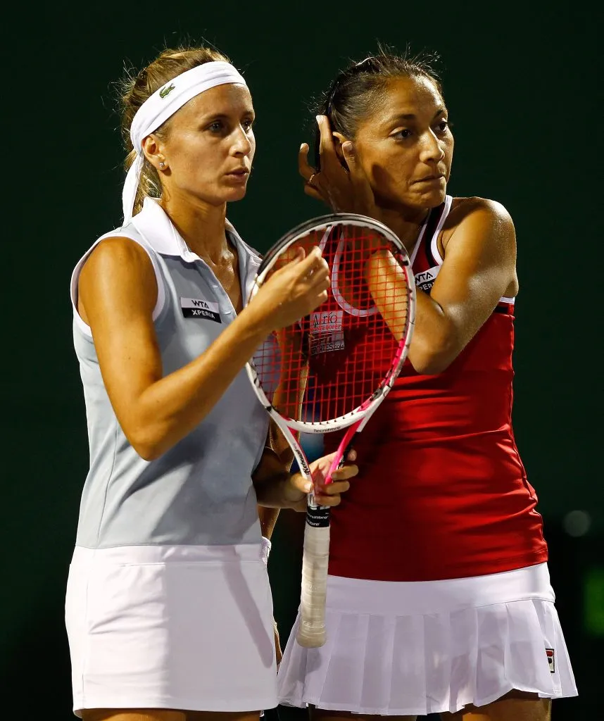 Gisela Dulko y Paola Suárez en 2012. (Foto: Getty).