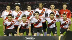 El equipo de River en la derrota ante el DIM en la Libertadores 2017.