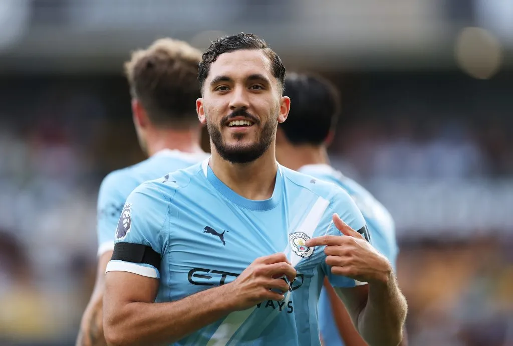 Rayan Cherki, futbolista francés de Manchester City. (Getty Images)