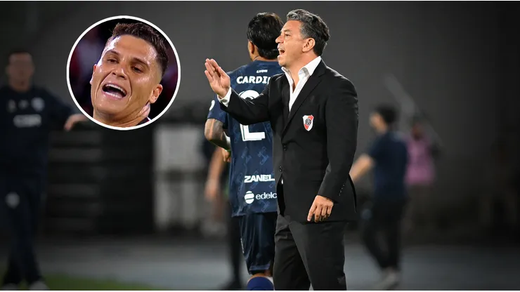 Gallardo y Quintero tuvieron un cruce de palabras ante Independiente Rivadavia.