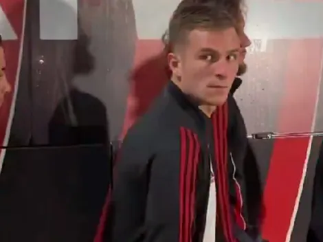 Tras los insultos al plantel, Giuliano Galoppo se cruzó con un hincha de River: "No estás en Banfield"